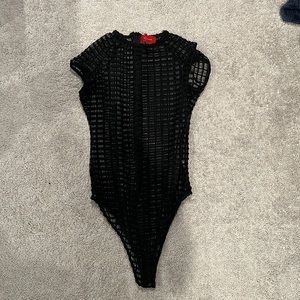 Black see through bodysuit